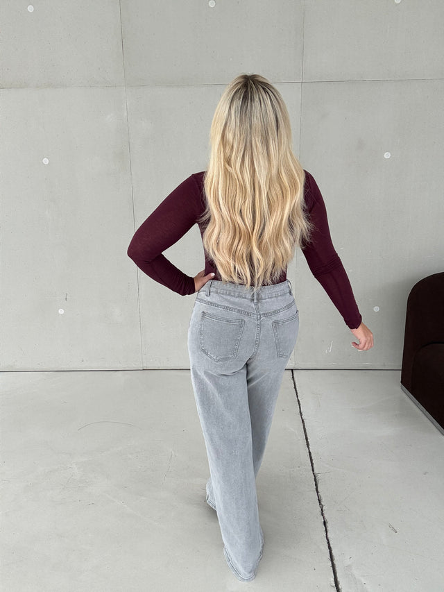 Stretch WIDE LEG Jeans GREY