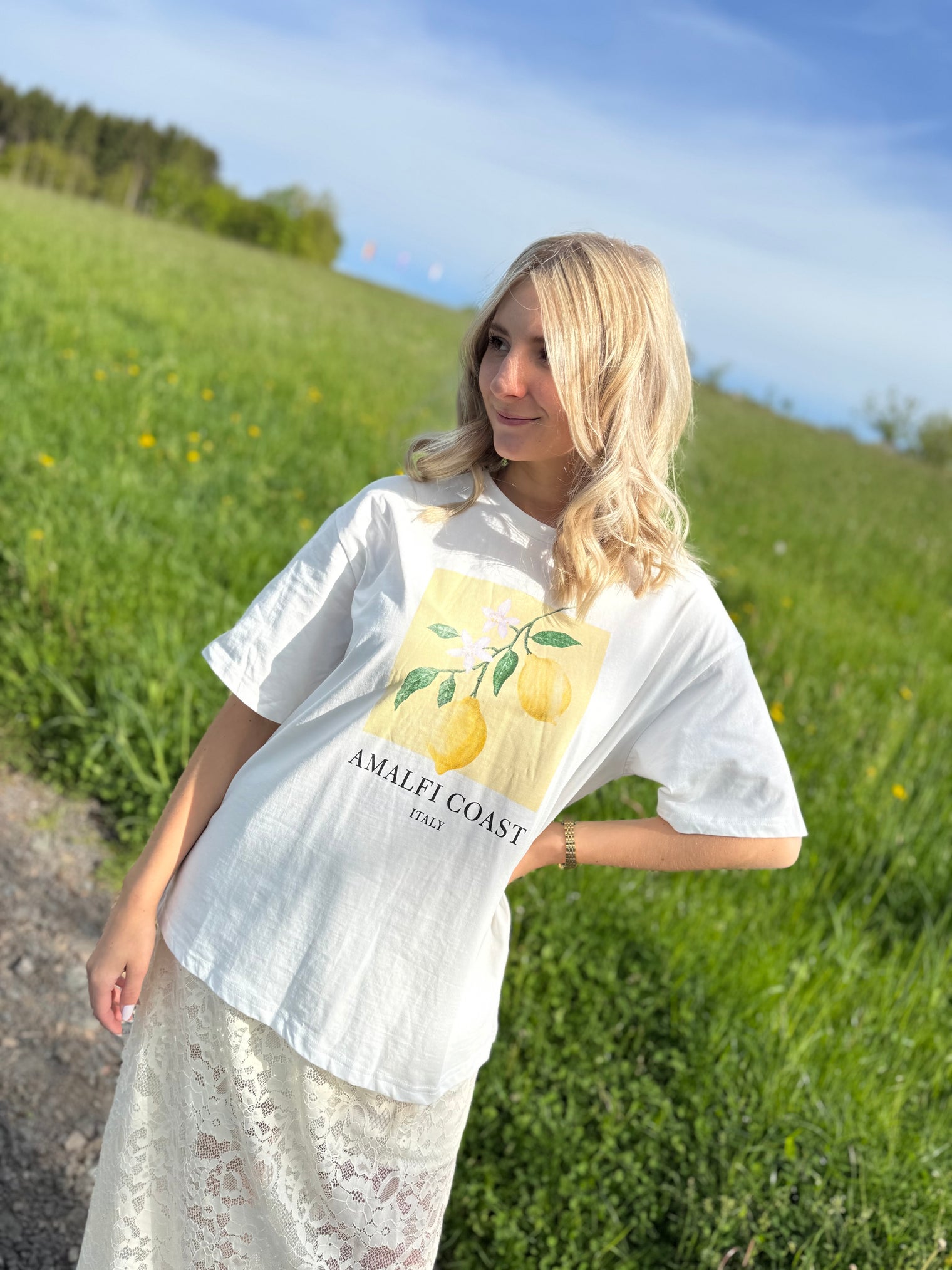Statement Shirt weiß AMALFI COAST Italy