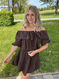 Jumpsuit braun BOHO LACE
