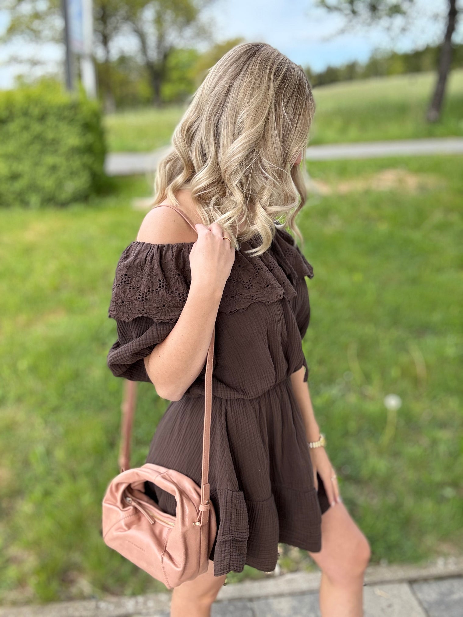 Jumpsuit braun BOHO LACE