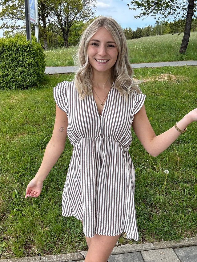Jumpsuit beige SOFT STRIPES braun