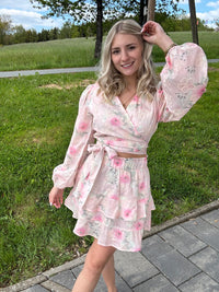 Cropped Bluse rose FLOWER DREAM