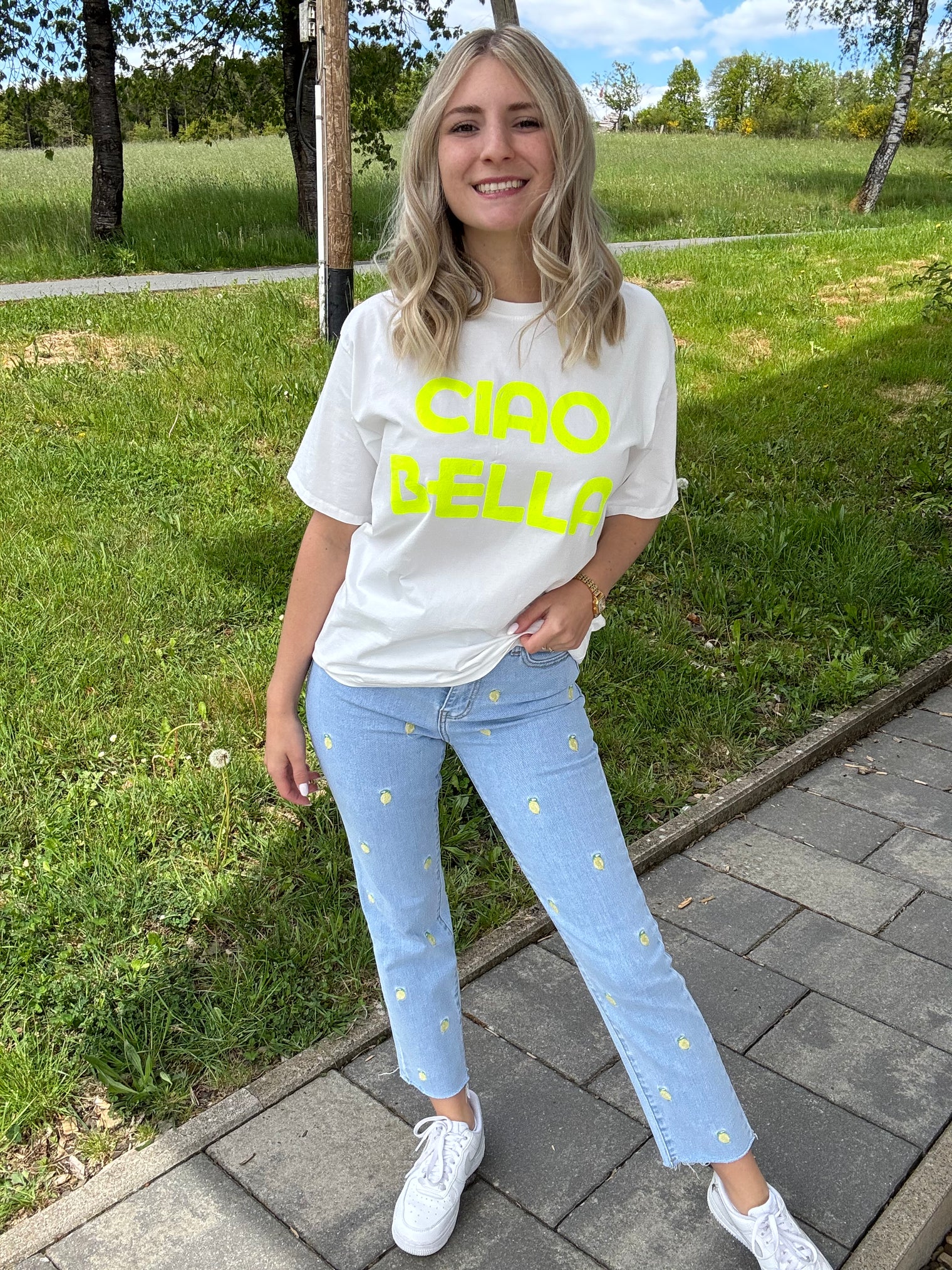 Stretch MOM Jeans LEMONS