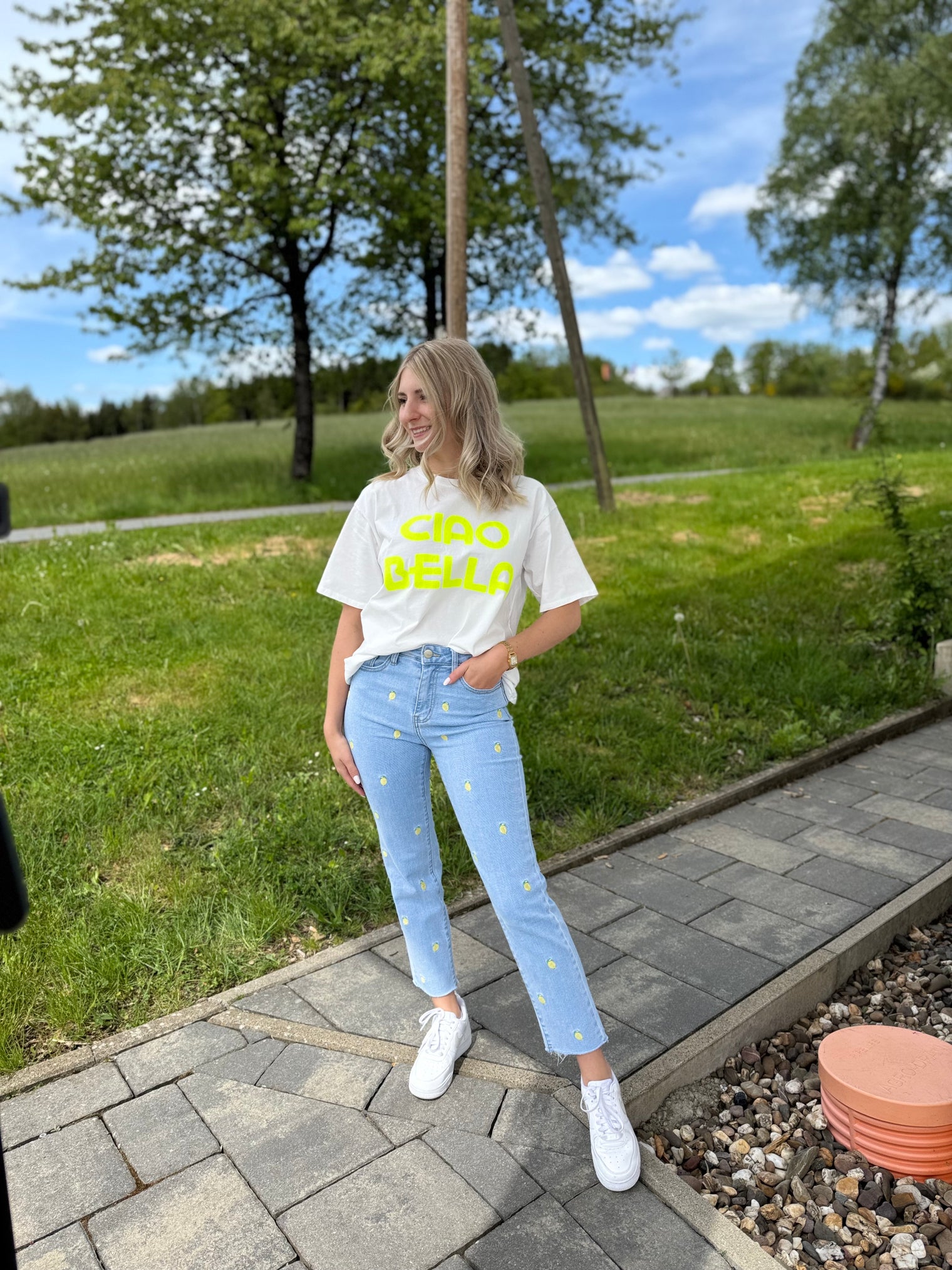 Stretch MOM Jeans LEMONS