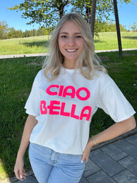 Statement Shirt weiß CIAO BELLA