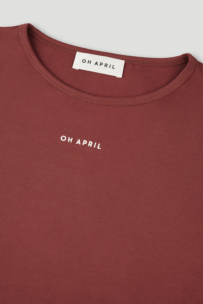 OH APRIL Ica Longsleeve Cherrywood