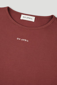 OH APRIL Ica Longsleeve Cherrywood