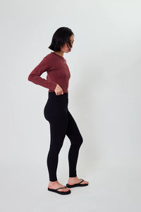 OH APRIL Ica Longsleeve Cherrywood