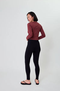 OH APRIL Ica Longsleeve Cherrywood