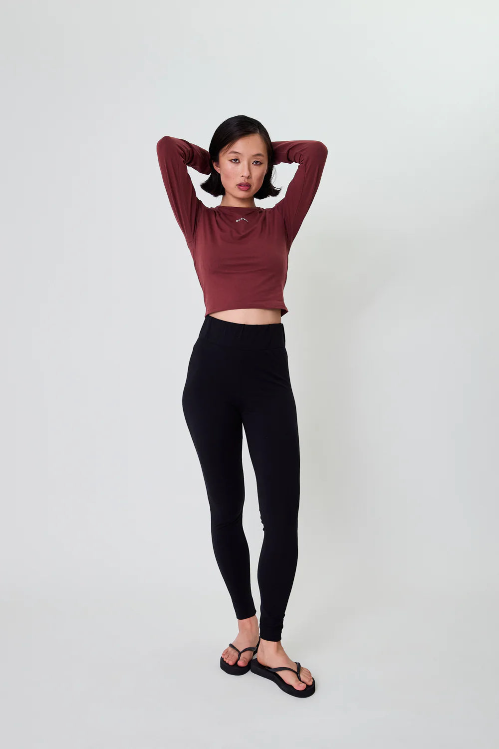 OH APRIL Ica Longsleeve Cherrywood