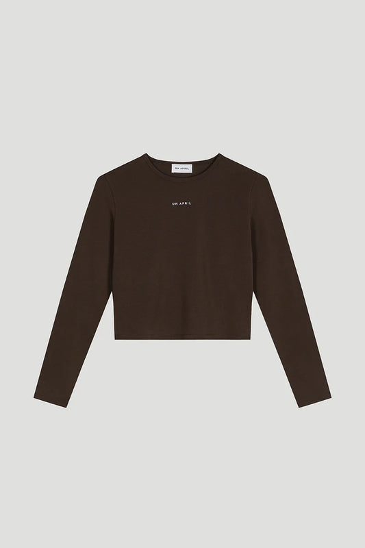 OH APRIL Ica Longsleeve deep brown