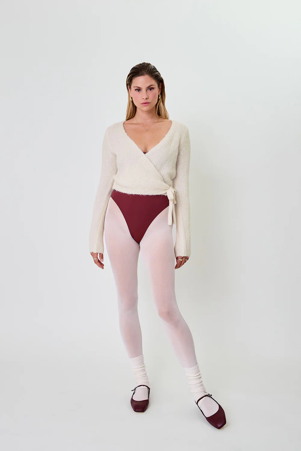 OH APRIL Indie Warp Jacket Ivory