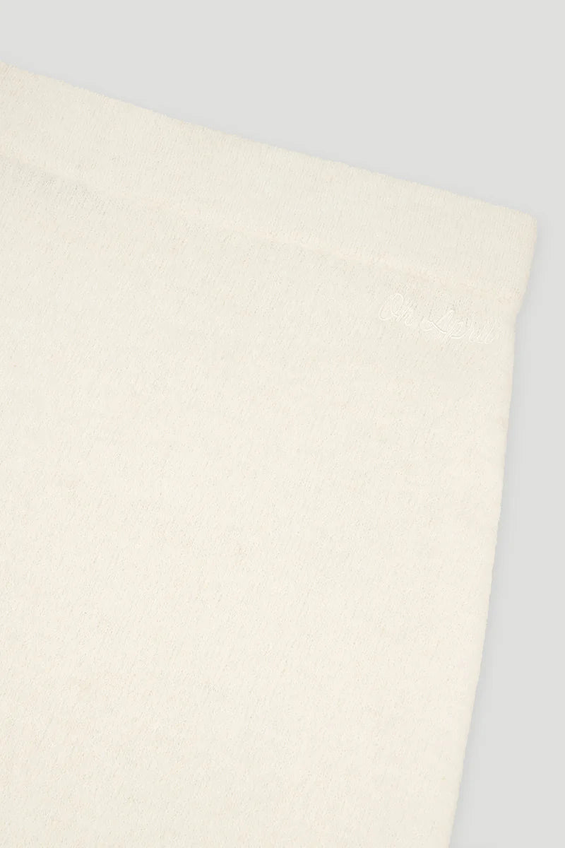 OH APRIL Insa Knit Skirt Off White