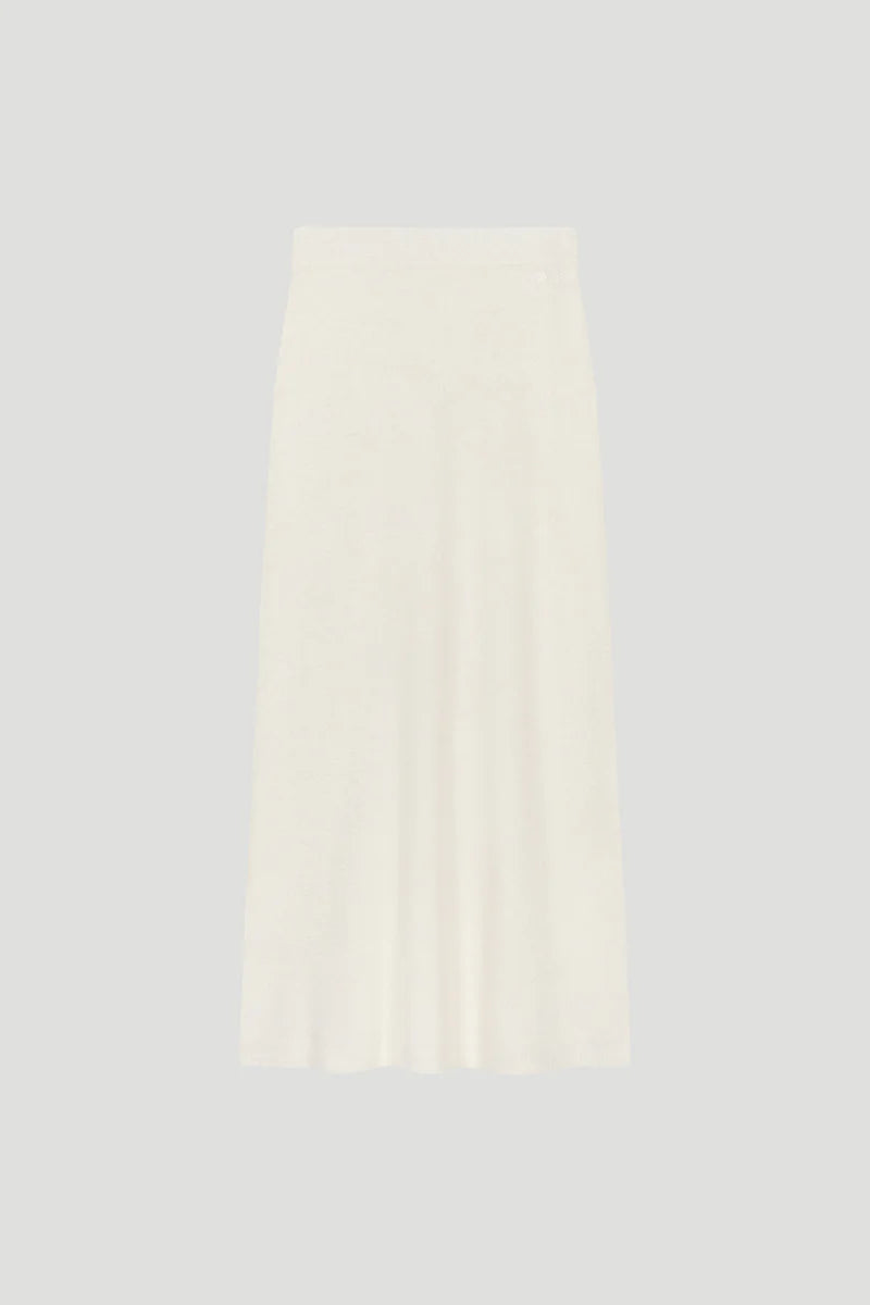 OH APRIL Insa Knit Skirt Off White