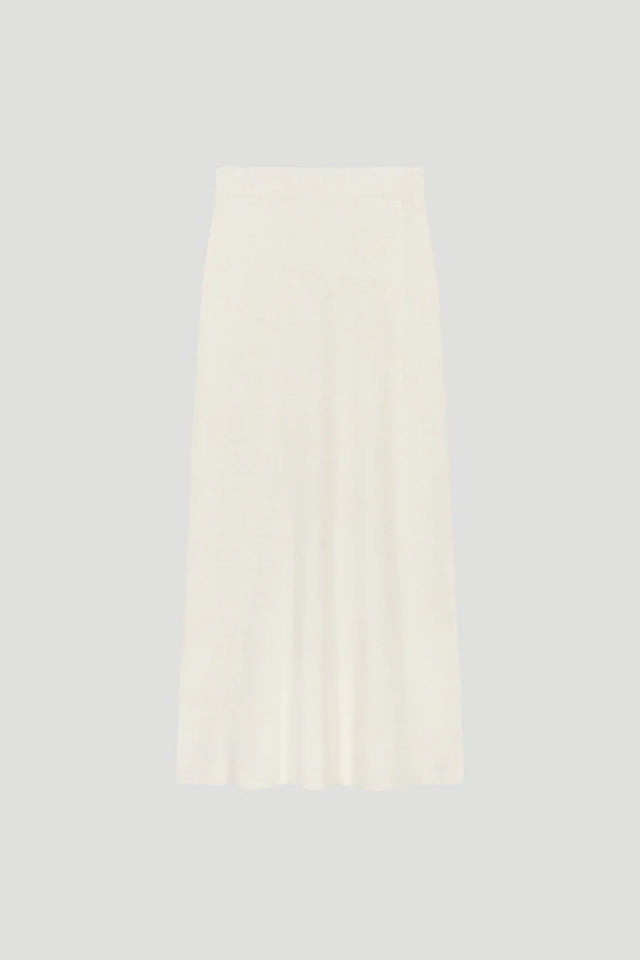 OH APRIL Insa Knit Skirt Off White