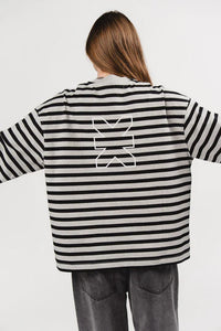 KARO KAUER LONGSLEEVE CROPPED STRIPES