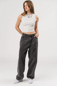KARO KAUER DENIM BOXER PANTS GREY