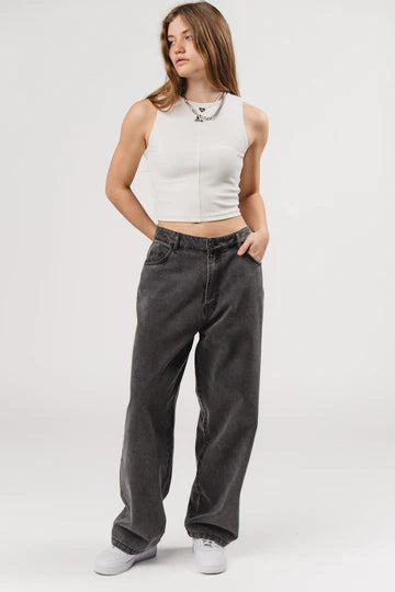 KARO KAUER DENIM BOXER PANTS GREY