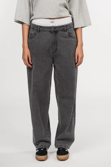 KARO KAUER DENIM BOXER PANTS GREY