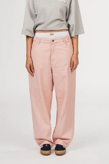 KARO KAUER DENIM BOXER PANTS ROSE