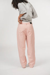 KARO KAUER DENIM BOXER PANTS ROSE
