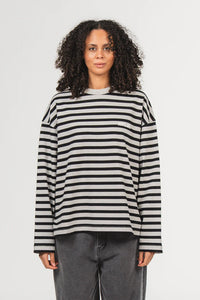 KARO KAUER LONGSLEEVE CROPPED STRIPES