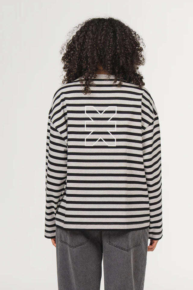 KARO KAUER LONGSLEEVE CROPPED STRIPES