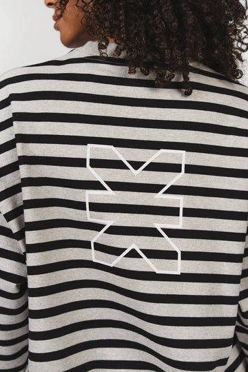 KARO KAUER LONGSLEEVE CROPPED STRIPES