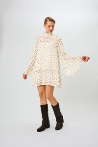 OH APRIL Lavinia Volant Dress Polkadot