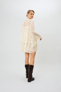 OH APRIL Lavinia Volant Dress Polkadot