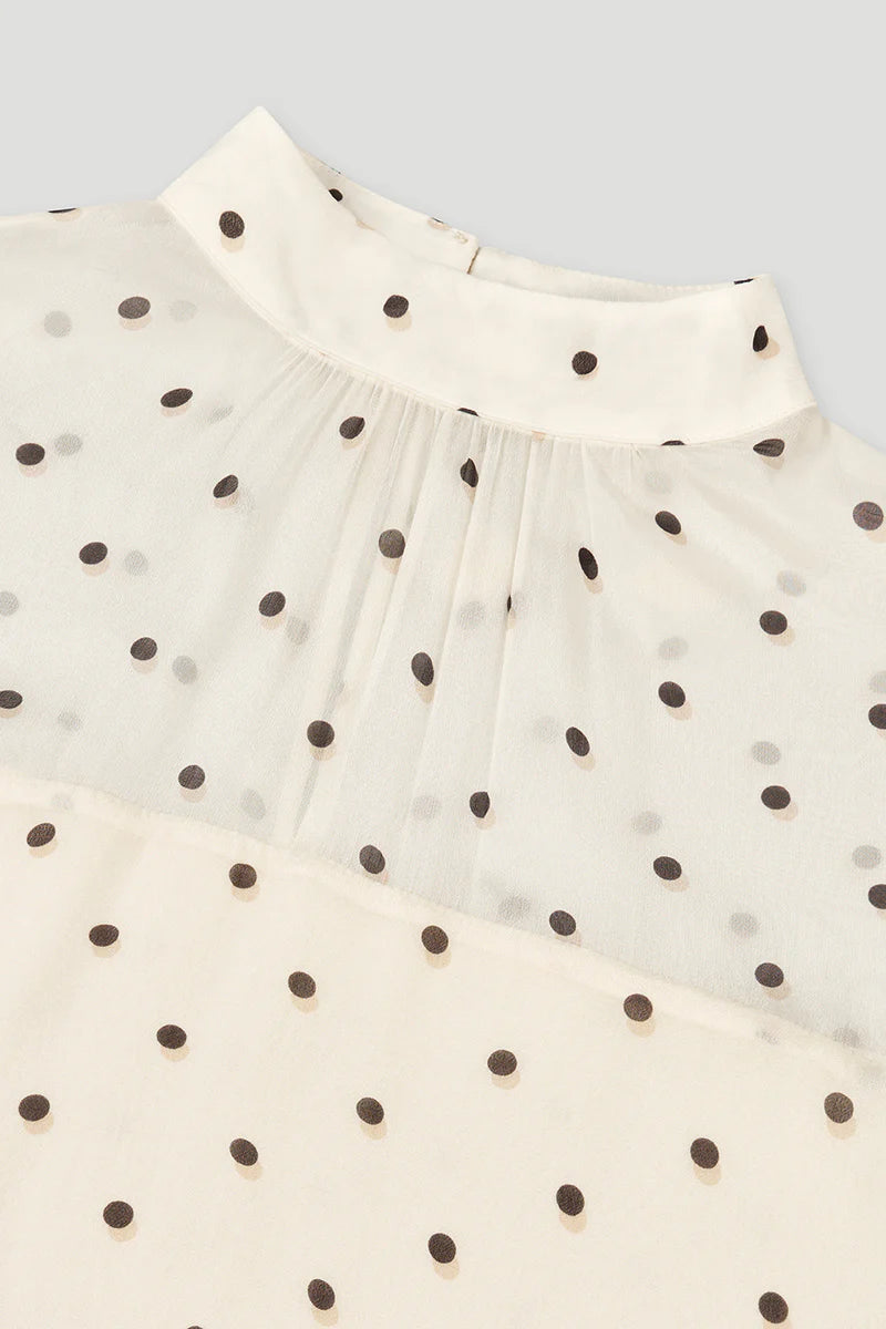 OH APRIL Lavinia Volant Dress Polkadot