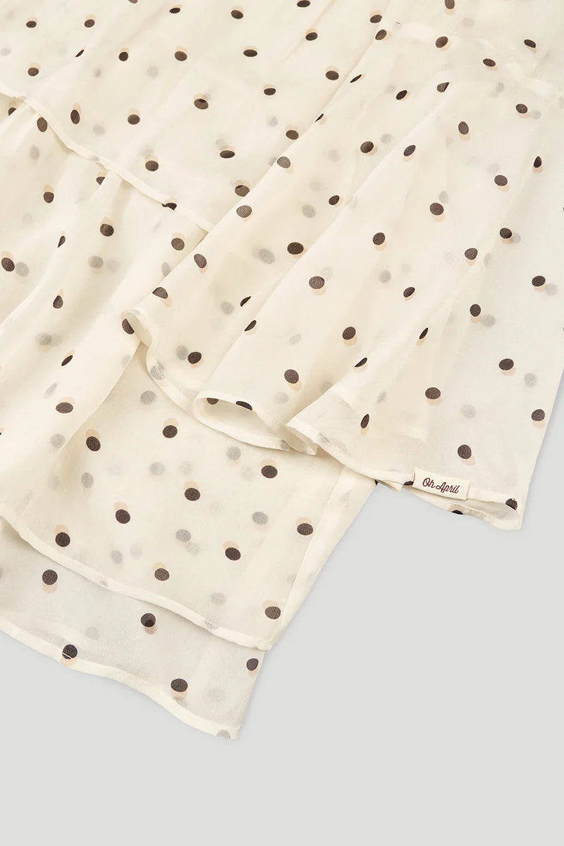 OH APRIL Lavinia Volant Dress Polkadot