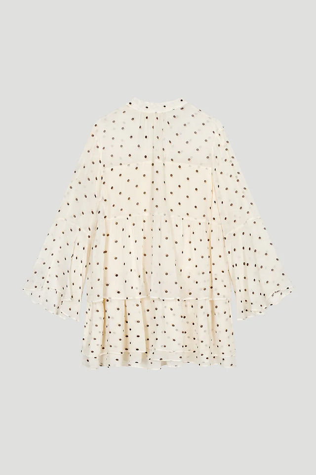 OH APRIL Lavinia Volant Dress Polkadot