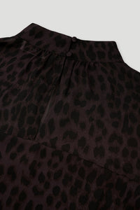 OH APRIL Lavinia Volant Dress Leo Truffle