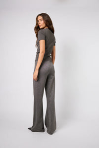 OH APRIL Loui Flared Pants Graphite