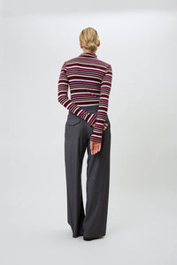 OH APRIL Milou Longsleeve Merlot Stripe