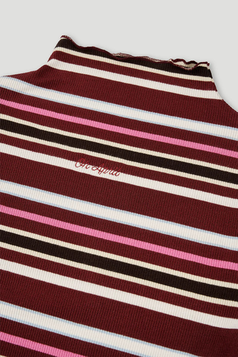 OH APRIL Milou Longsleeve Merlot Stripe