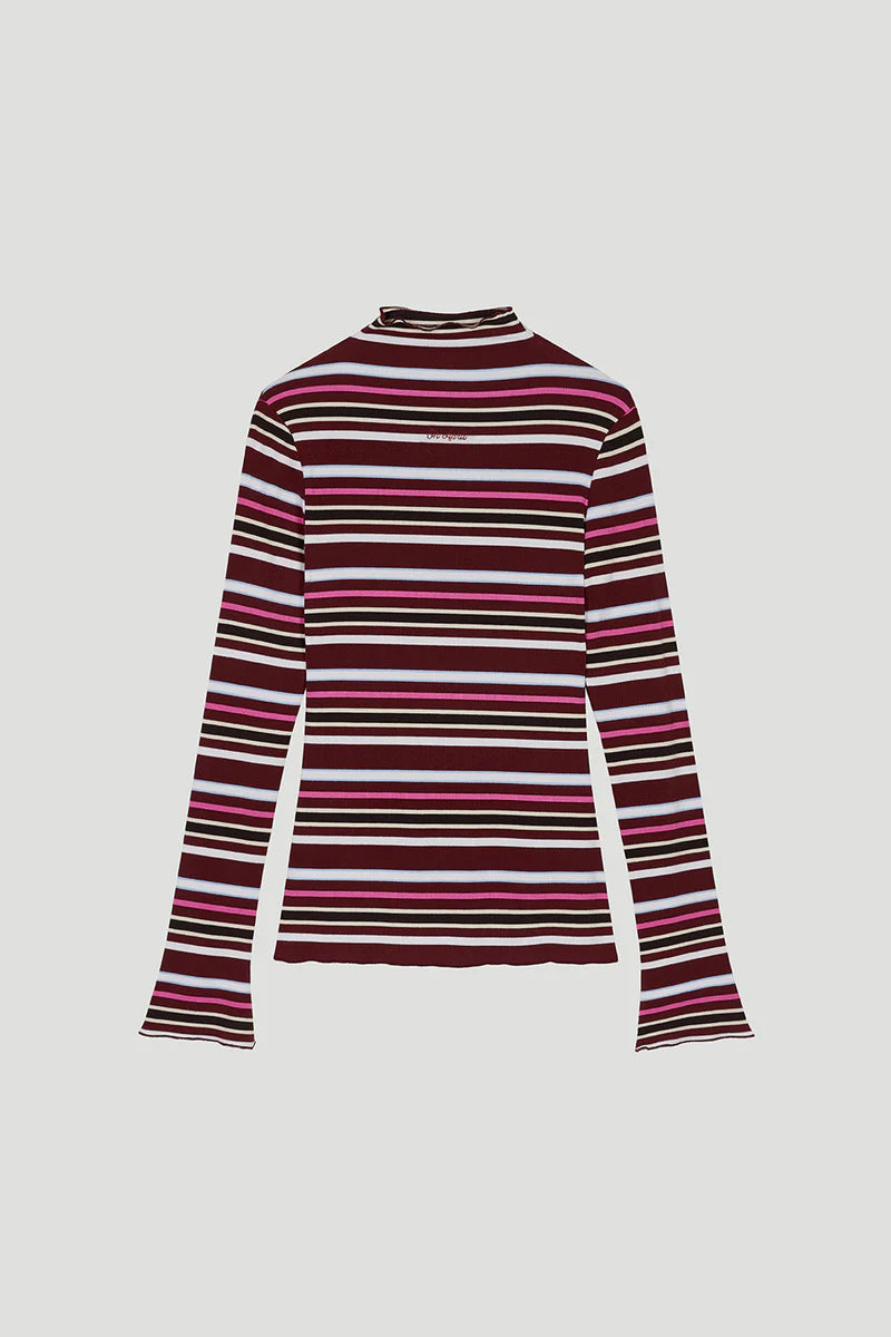 OH APRIL Milou Longsleeve Merlot Stripe