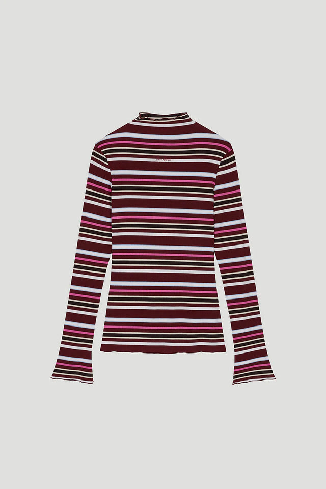 OH APRIL Milou Longsleeve Merlot Stripe