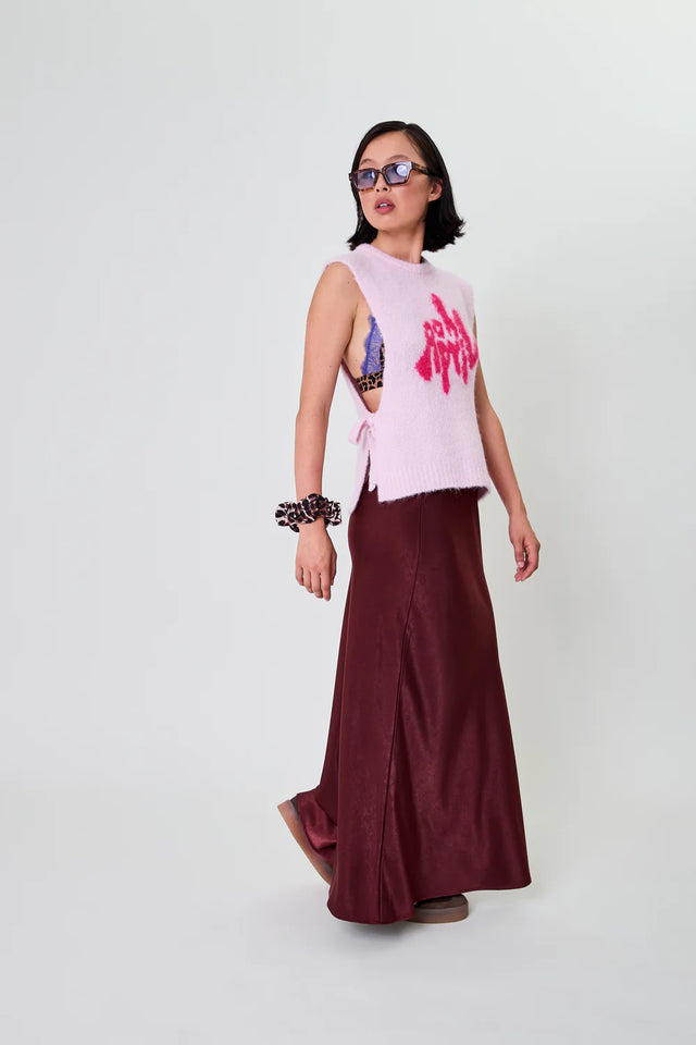 OH APRIL Moxie Tie Vest Sugar Pink