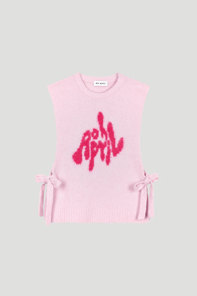 OH APRIL Moxie Tie Vest Sugar Pink