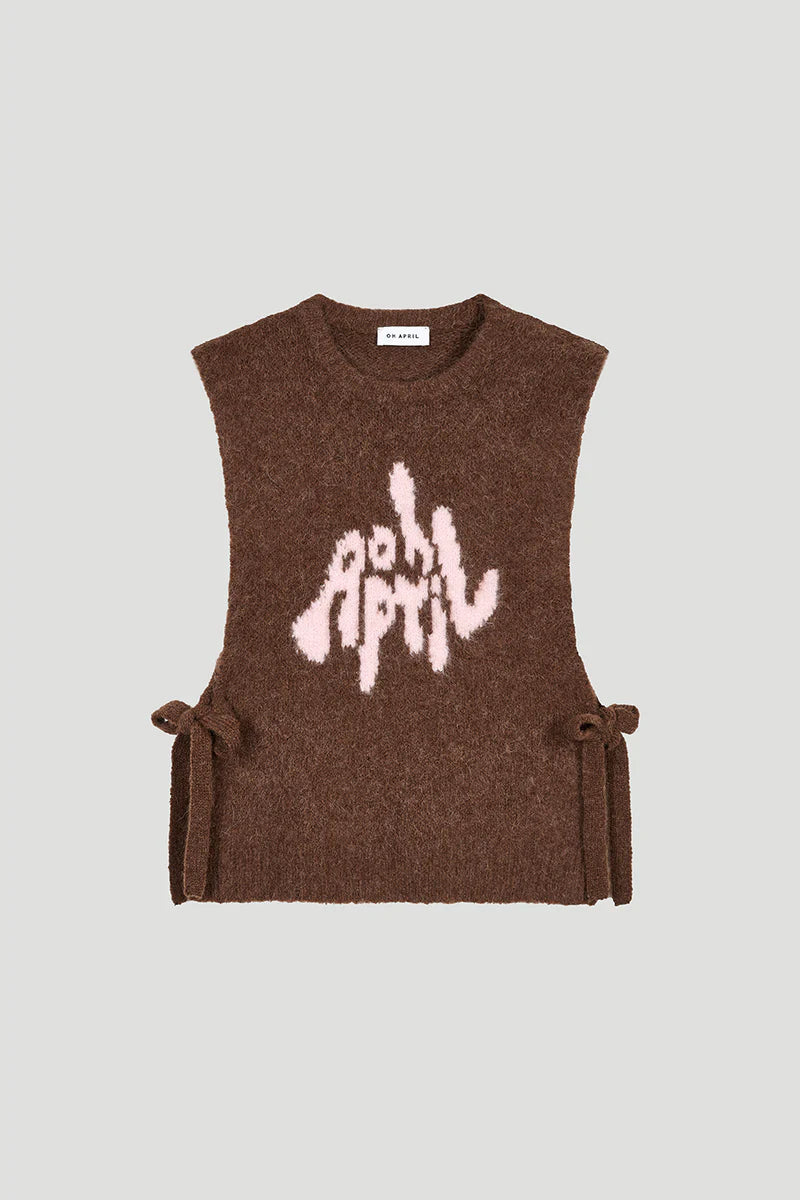 OH APRIL Moxie Tie Vest Brown