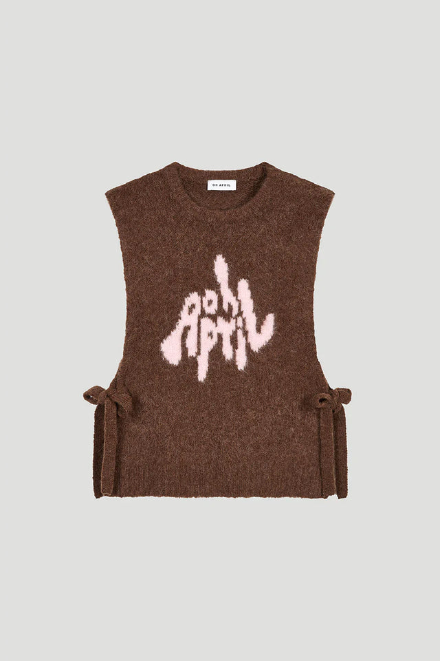 OH APRIL Moxie Tie Vest Brown