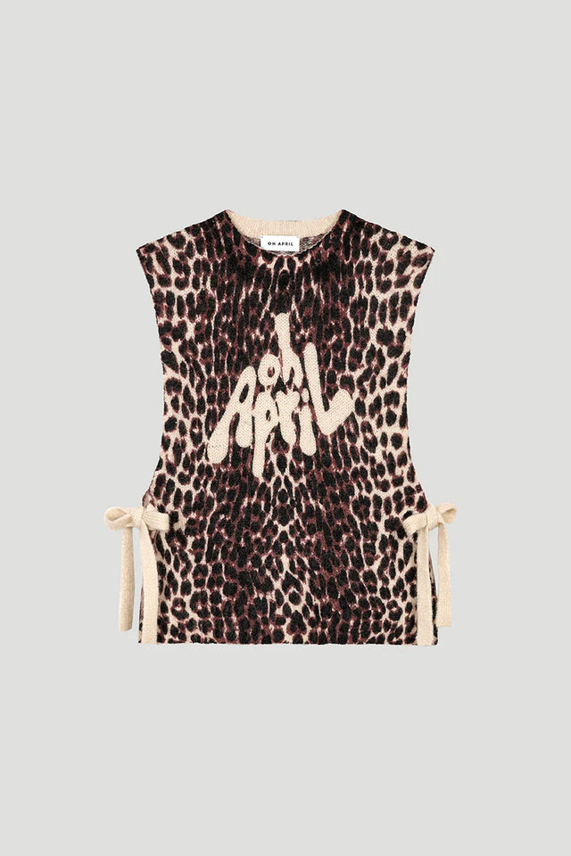 OH APRIL Moxie Tie Vest Leo Cherrywood
