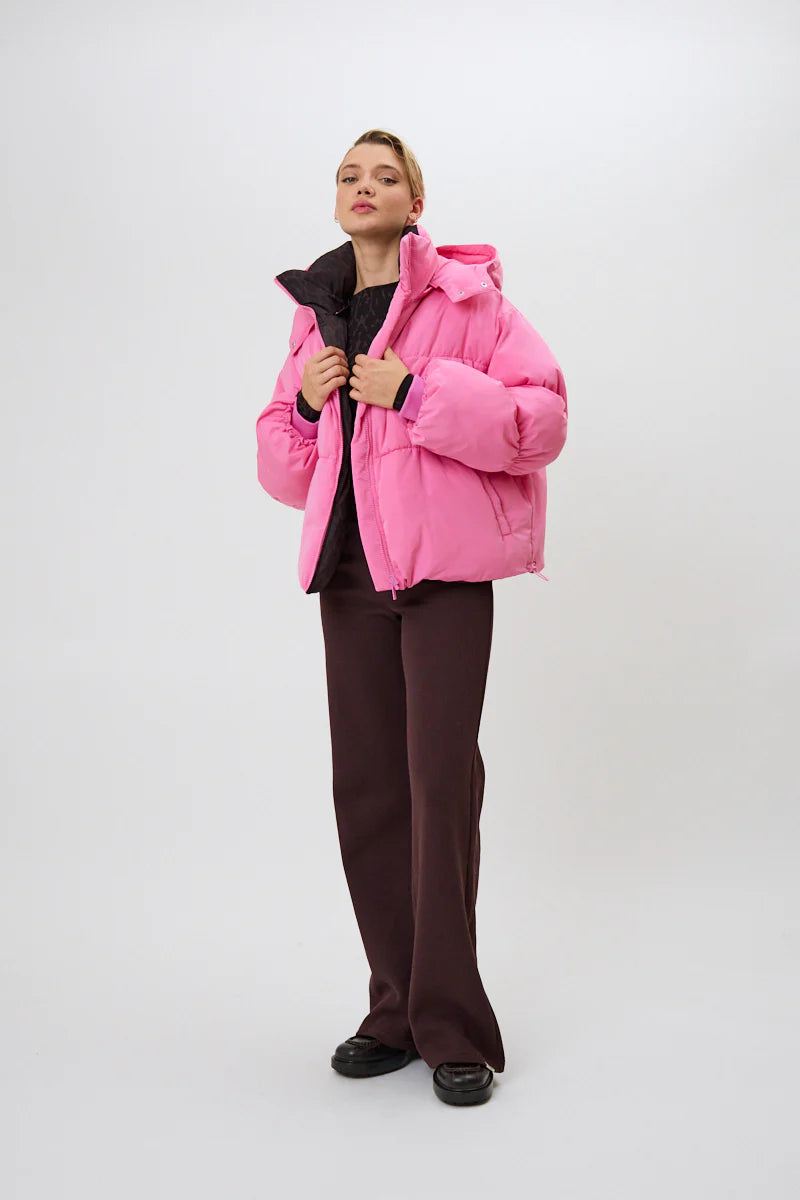 OH APRIL Nicky Puffer Jacket Candy/Truffle Leo