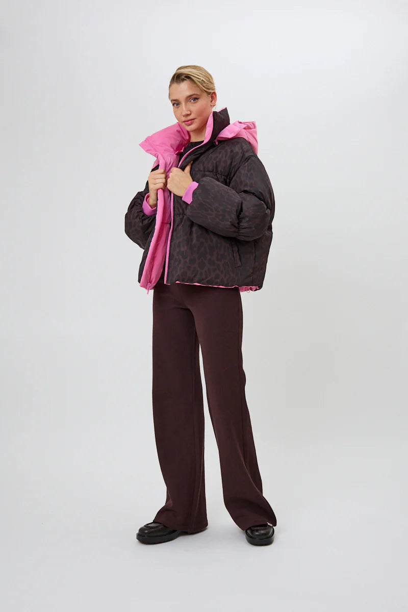 OH APRIL Nicky Puffer Jacket Candy/Truffle Leo