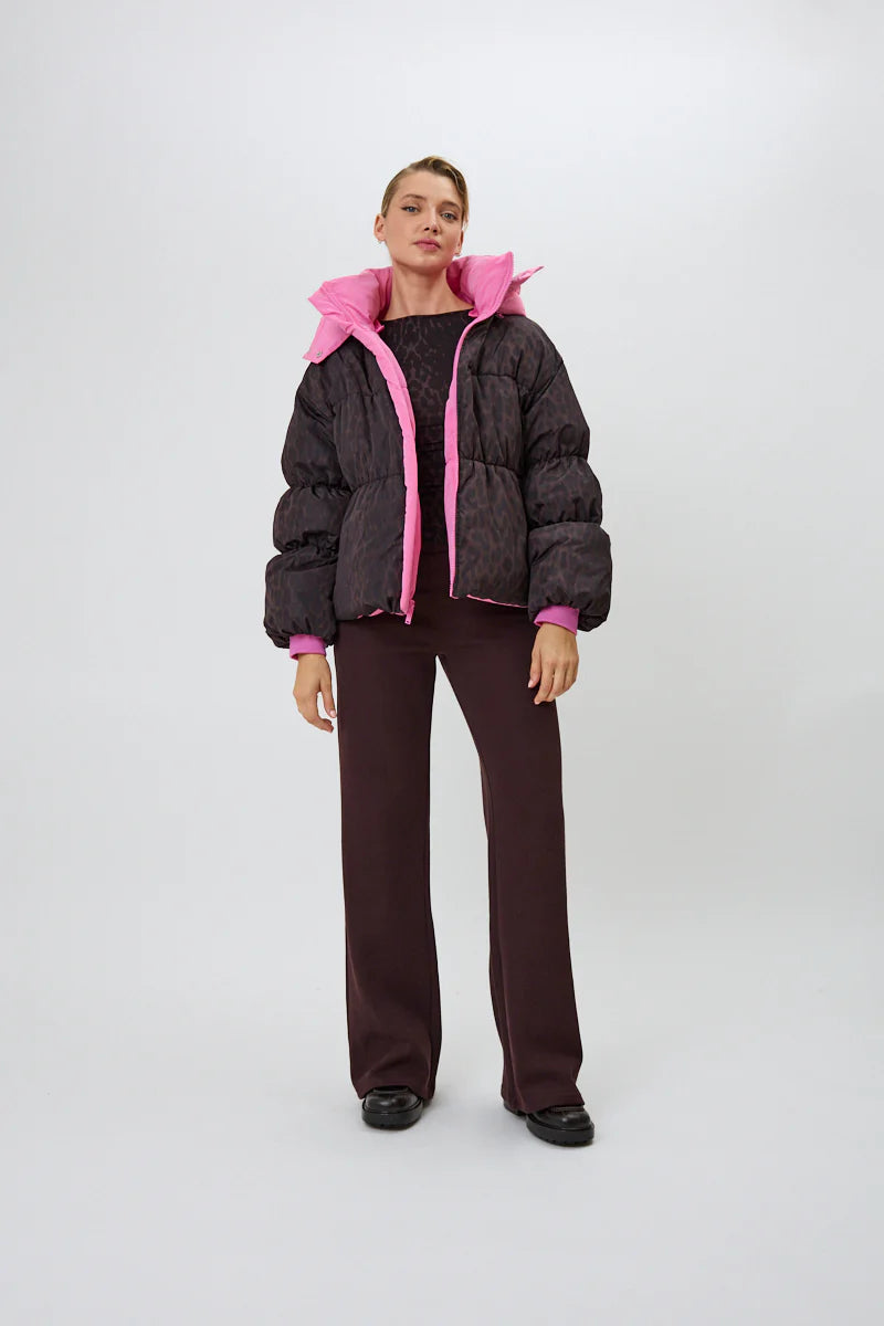 OH APRIL Nicky Puffer Jacket Candy/Truffle Leo