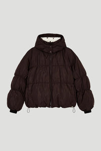 OH APRIL Nicky Puffer Jacket Truffle/Polkadots