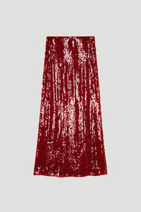 OH APRIL Nika Skirt Maroon