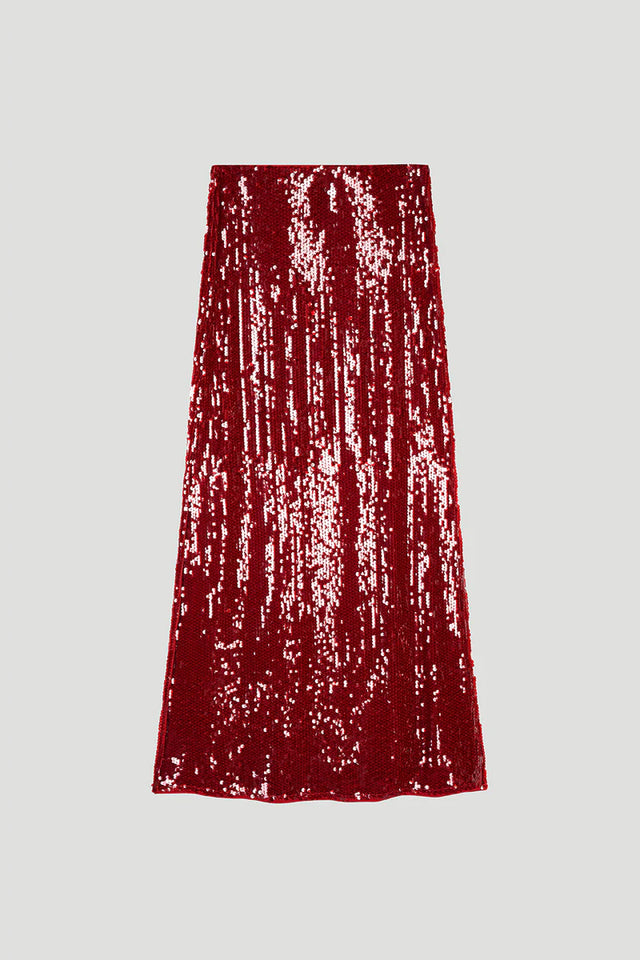 OH APRIL Nika Skirt Maroon